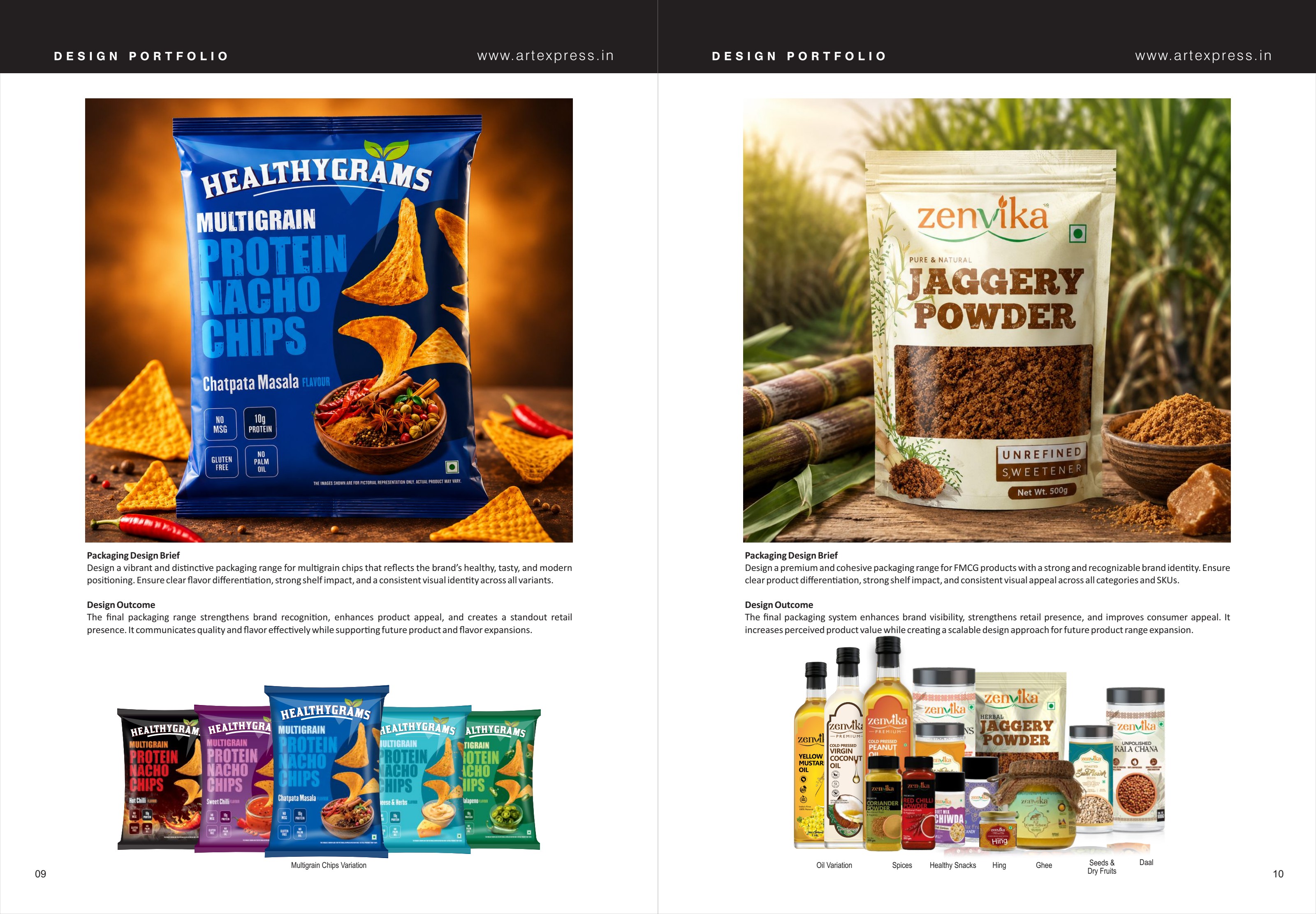 Healthygrams — Multigrain chips, honestly loud.