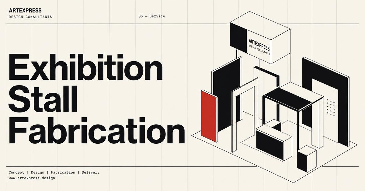 Exhibition Stall Fabrication Swiss-modernist Open Graph artwork by Artexpress Design Consultants