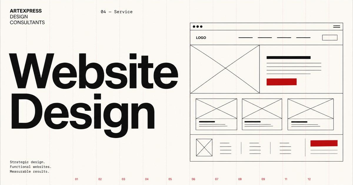 Website Design Swiss-modernist Open Graph artwork by Artexpress Design Consultants