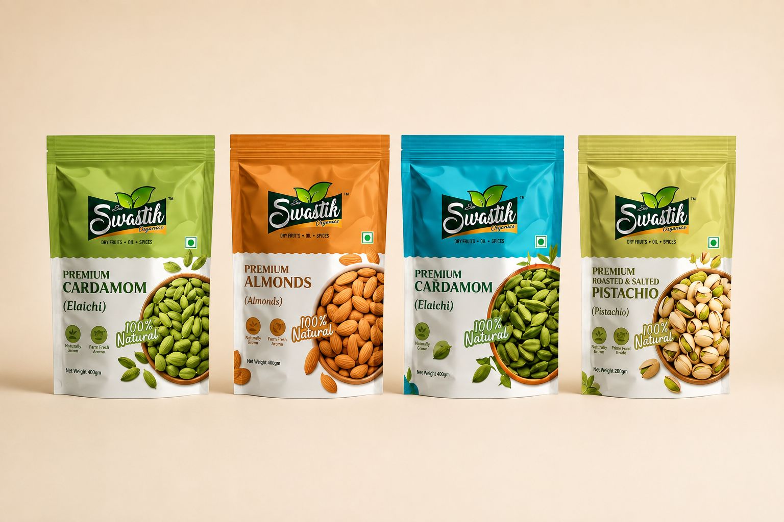 Sai Swastik Pouches packaging design by Artexpress